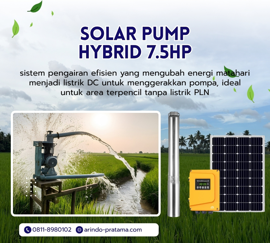 SOLAR PUMP HYBRID 7.5HP 5 m3/S